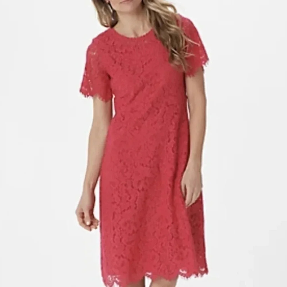 Isaac mizrahi live women's lace Fit and flare dress